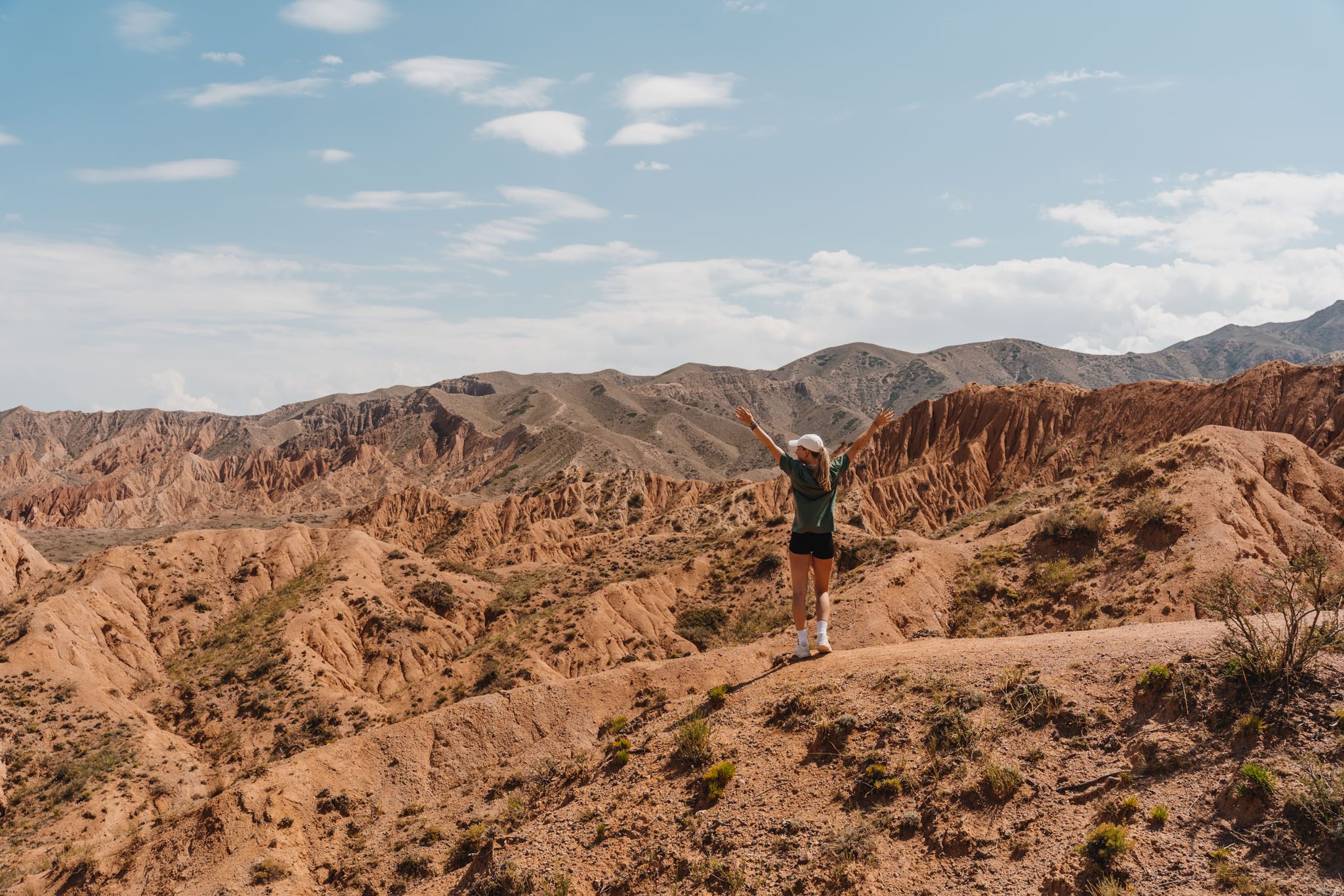 wandelen in een canyon